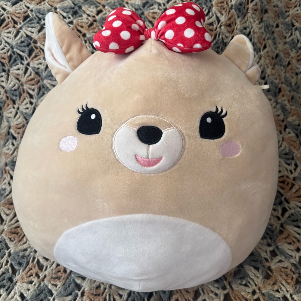 Rudolph squishmallow EUC